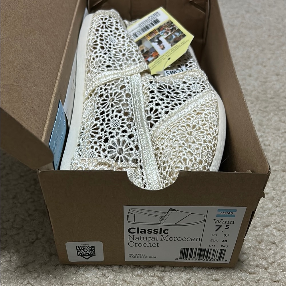 Toms Natural Moroccan Crochet Flats